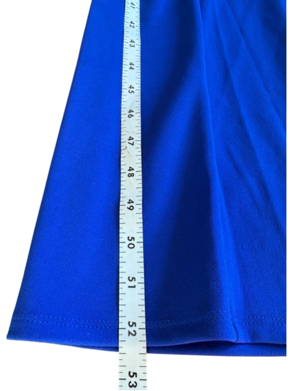 Alexa B Nites Royal Blue Off-Shoulder Midi Dress Size 8 - Picture 11 of 13